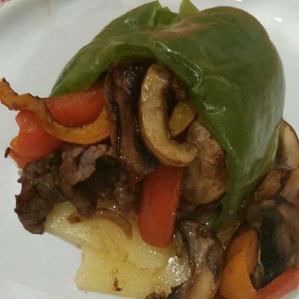 Recipe Image: Deconstructed Philly Cheesesteak